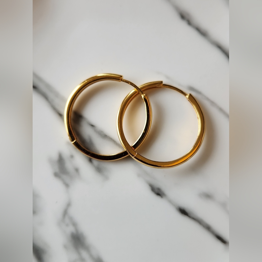 Classic Gold Hoop Earrings